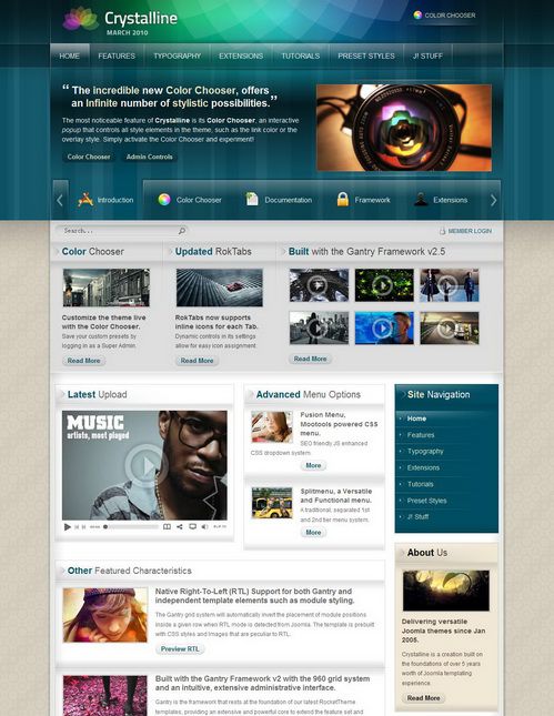Crystalline - RocketTheme WordPress Theme Crystalline - RocketTheme WordPress Theme