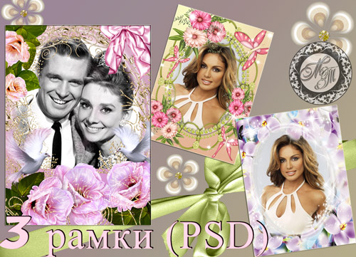 3 рамки для фотошопа – Нежность. (PSD формат) 3 рамки для фотошопа – Нежность. (PSD формат)