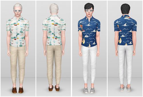 Мужская одежда для Sims 3. мужская кофта