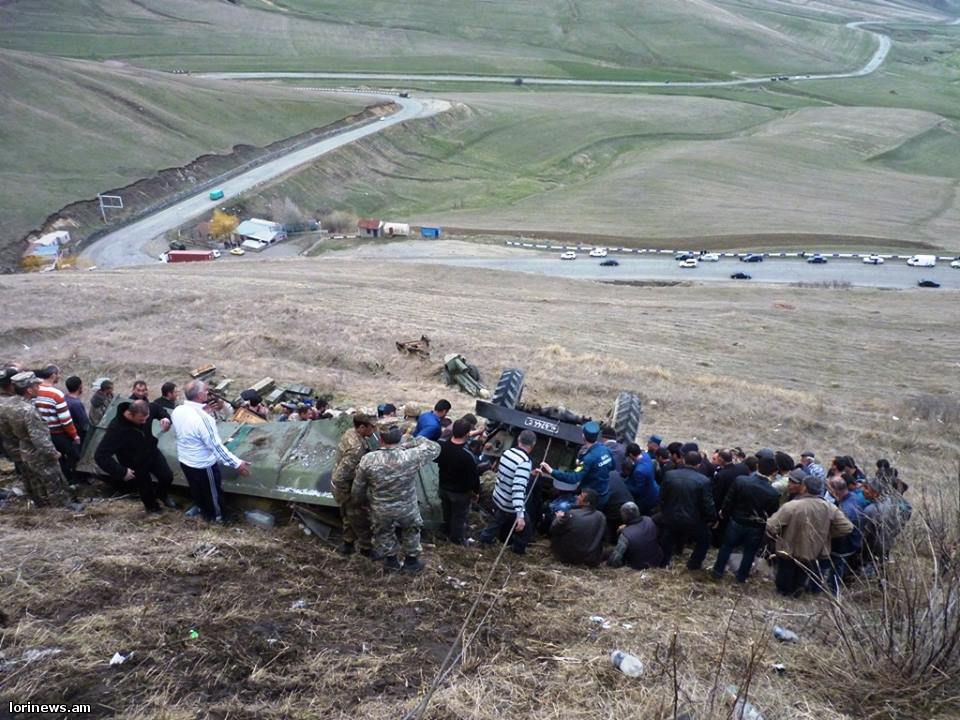 Նոր մանրամասներ Լոռիում ձորն ընկած զինվորականներին տեղափոխող վթարից. ՖՈՏՈՇԱՐՔ