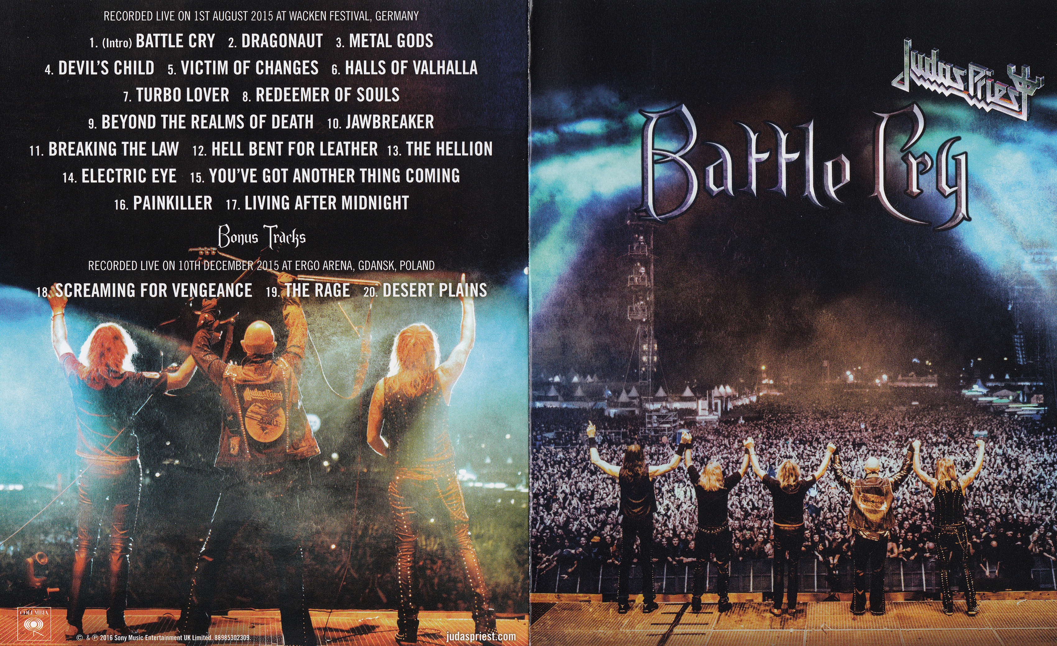 Judas Priest - Battle Cry Blu ray 30 gb exclusivo 