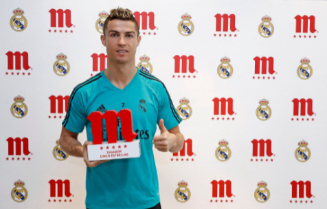 Роналду - лучший игрок "Мадрида" в декабре