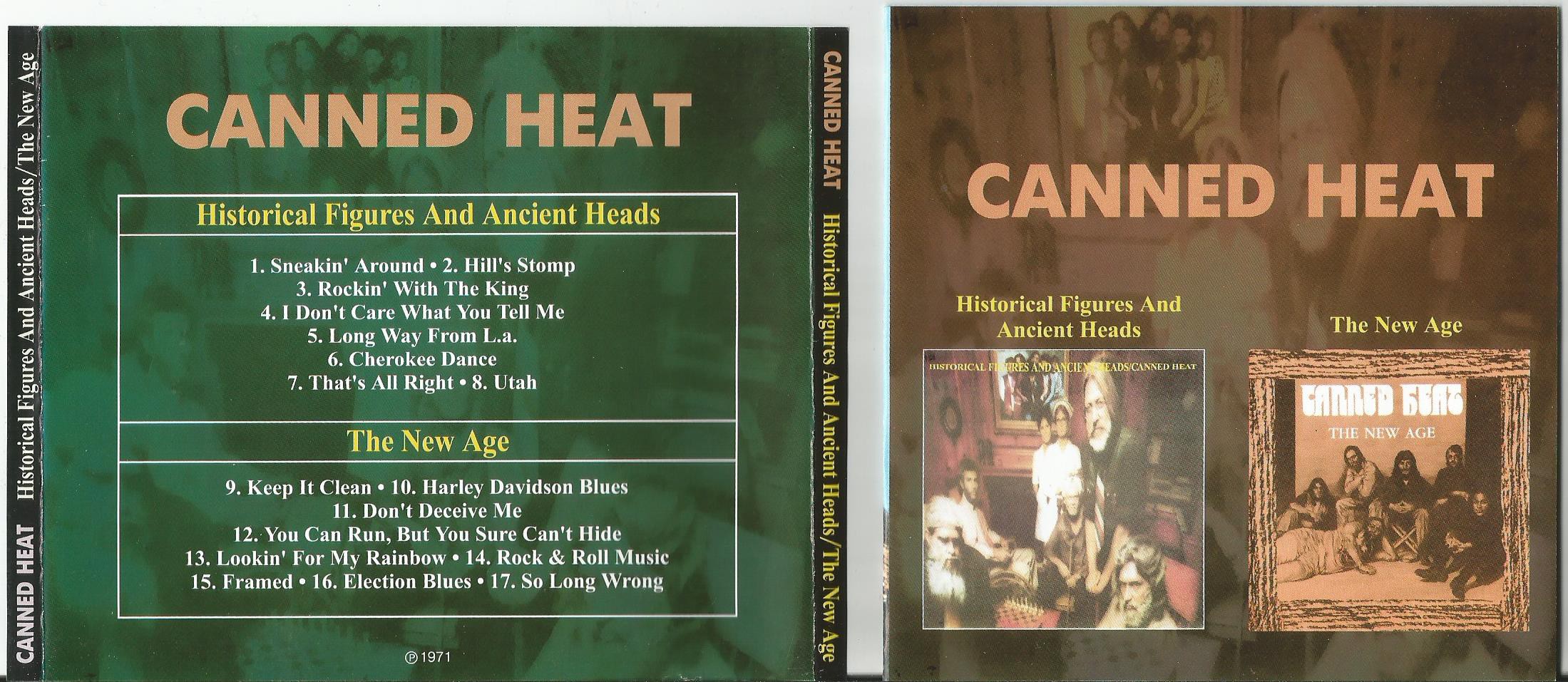 CANNED HEAT - Historical Figures And Ancient Heads/ The New Age (2 In 1cd)