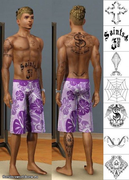 Saints Row 2 (7 tattoo templates) by Noah. 