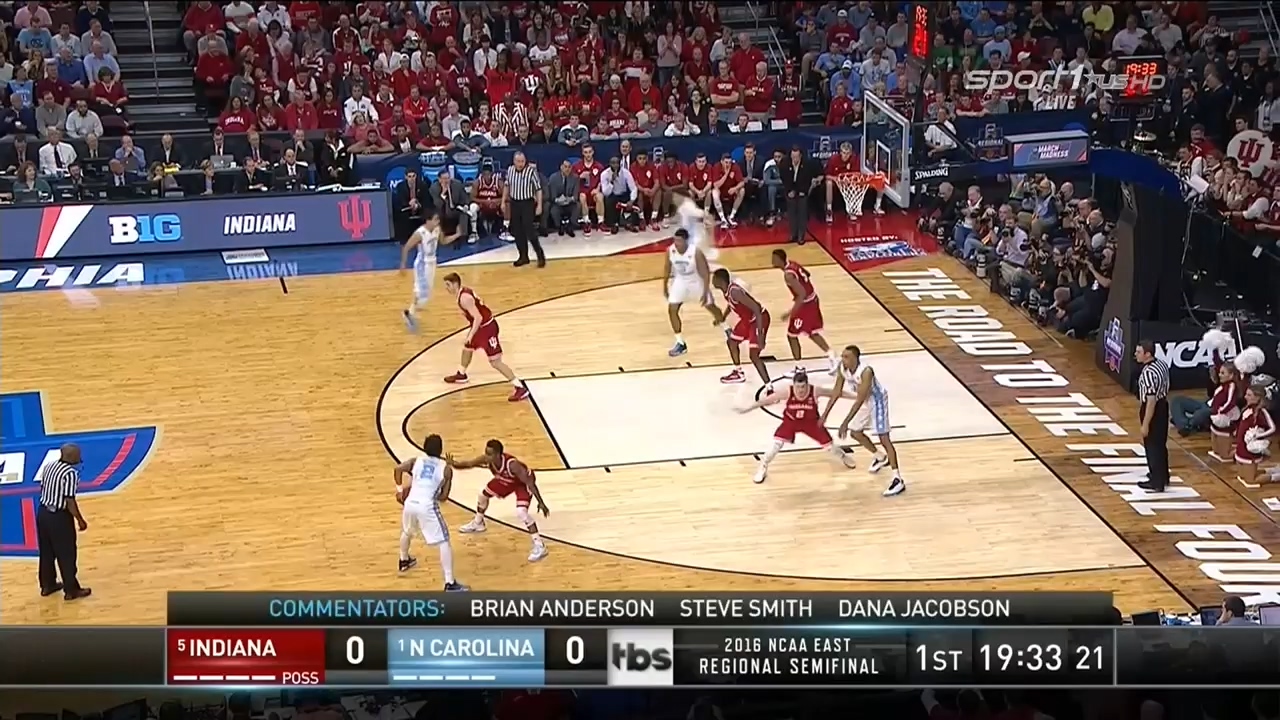 NCAAM 2015-2016  March Madness  Sweet 16®  East  25.03.2016  (5) Indiana vs. (1) North Carolina.mkv_20160328_171911.281.jpg