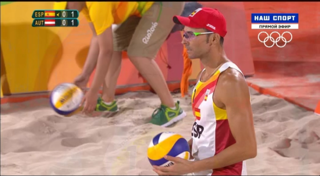 XXXI Летние Олимпийские Игры 2016  Пляжный волейбол  Мужчины  Группа F  1-й тур  Испания - Австрия  Матч! Наш Спорт.ts_20160807_152844.562.jpg