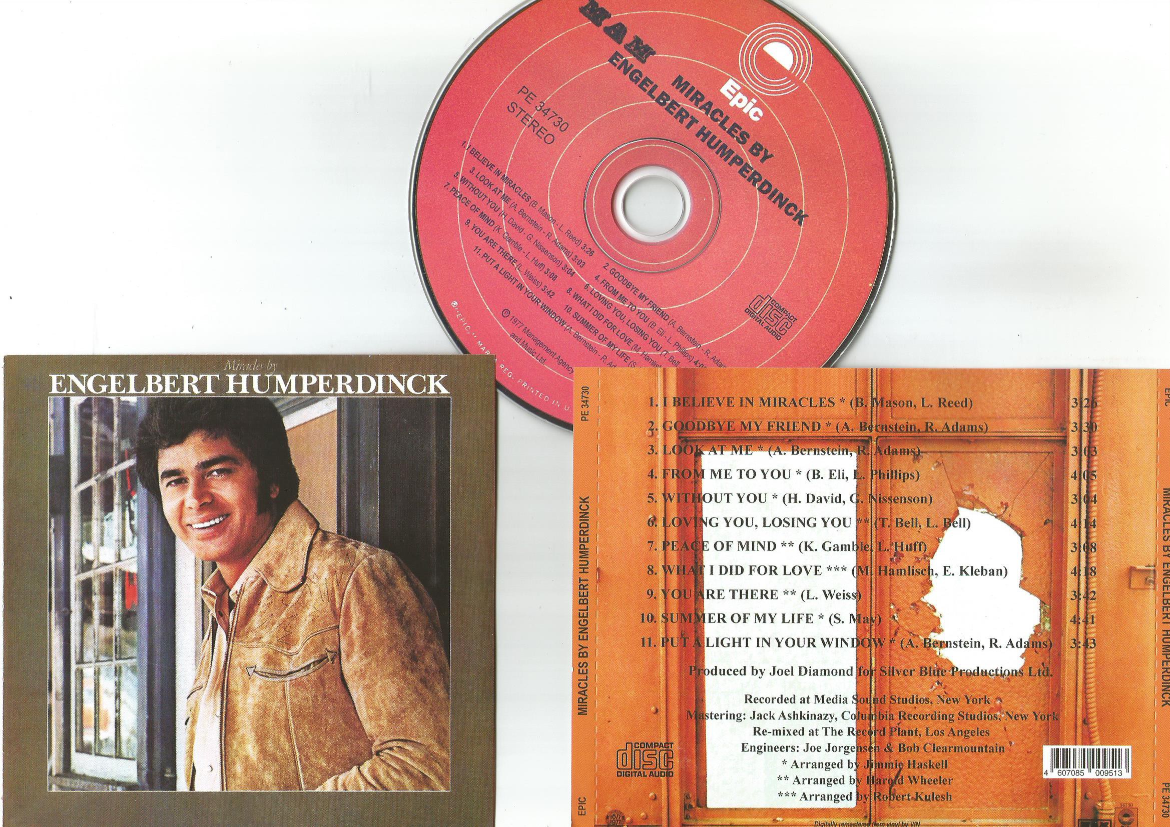 Engelbert Humperdinck Miracles by engelbert humperdinck (Vinyl Records