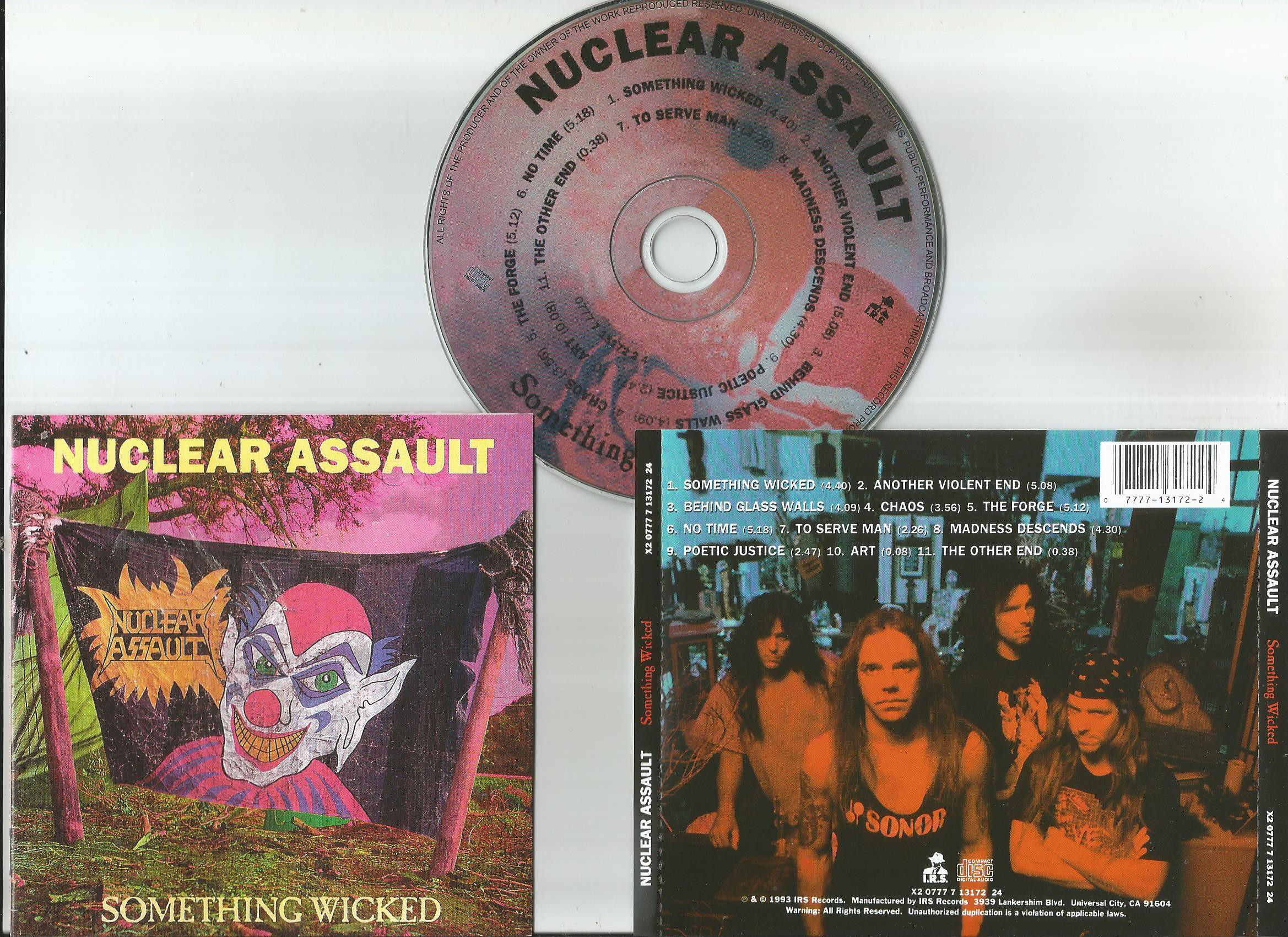 nuclear assault something wicked (8page booklet with lyrics)