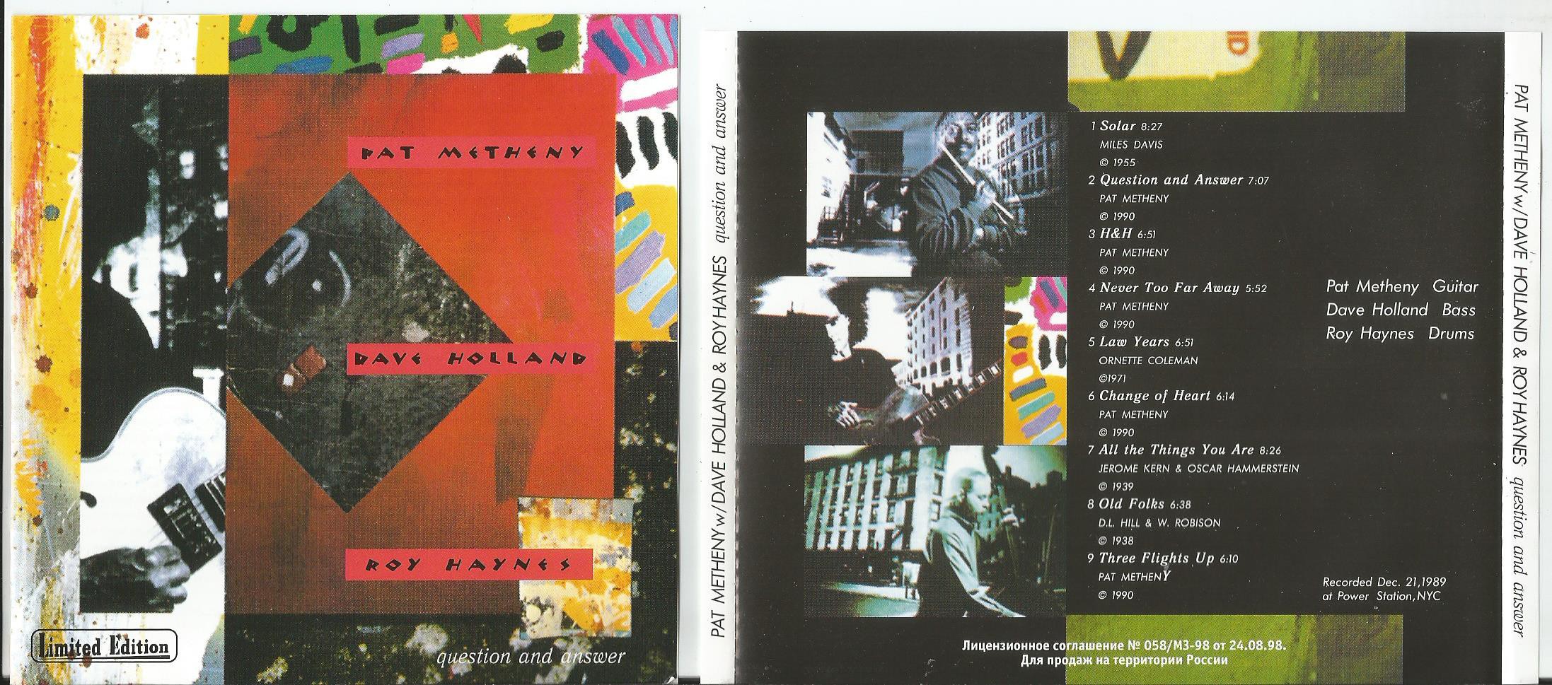 METHENY  Question And Answer.jpg