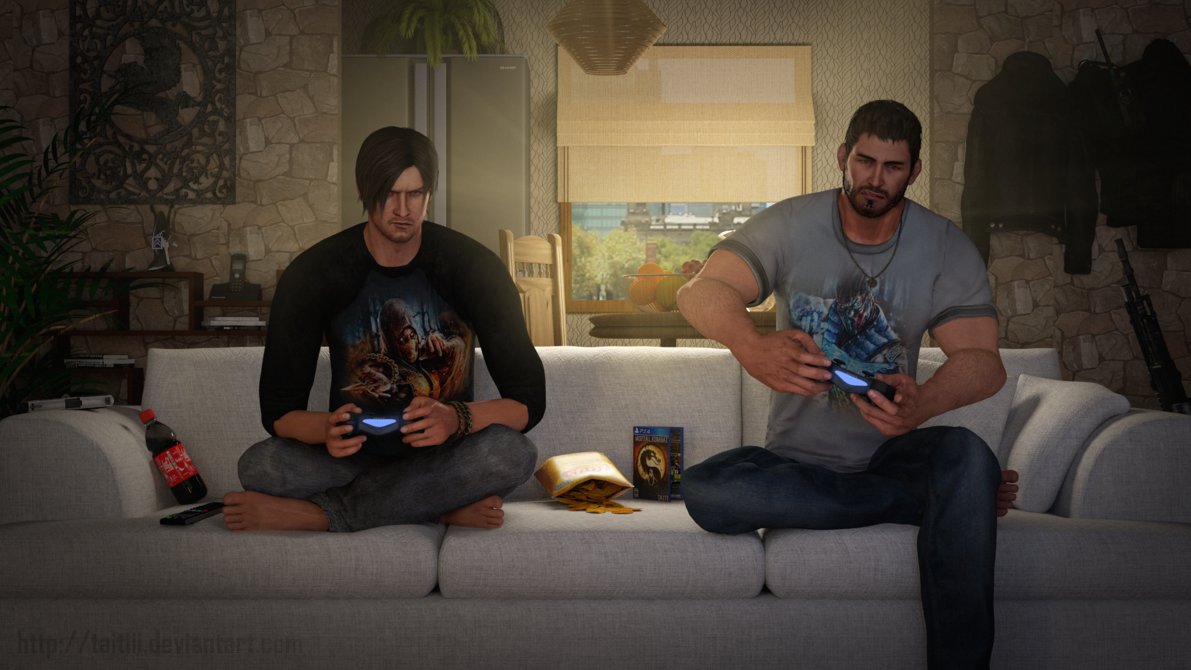leon_vs_chris_in_the_videogame_by_taitiii-dbbyp7d.jpg