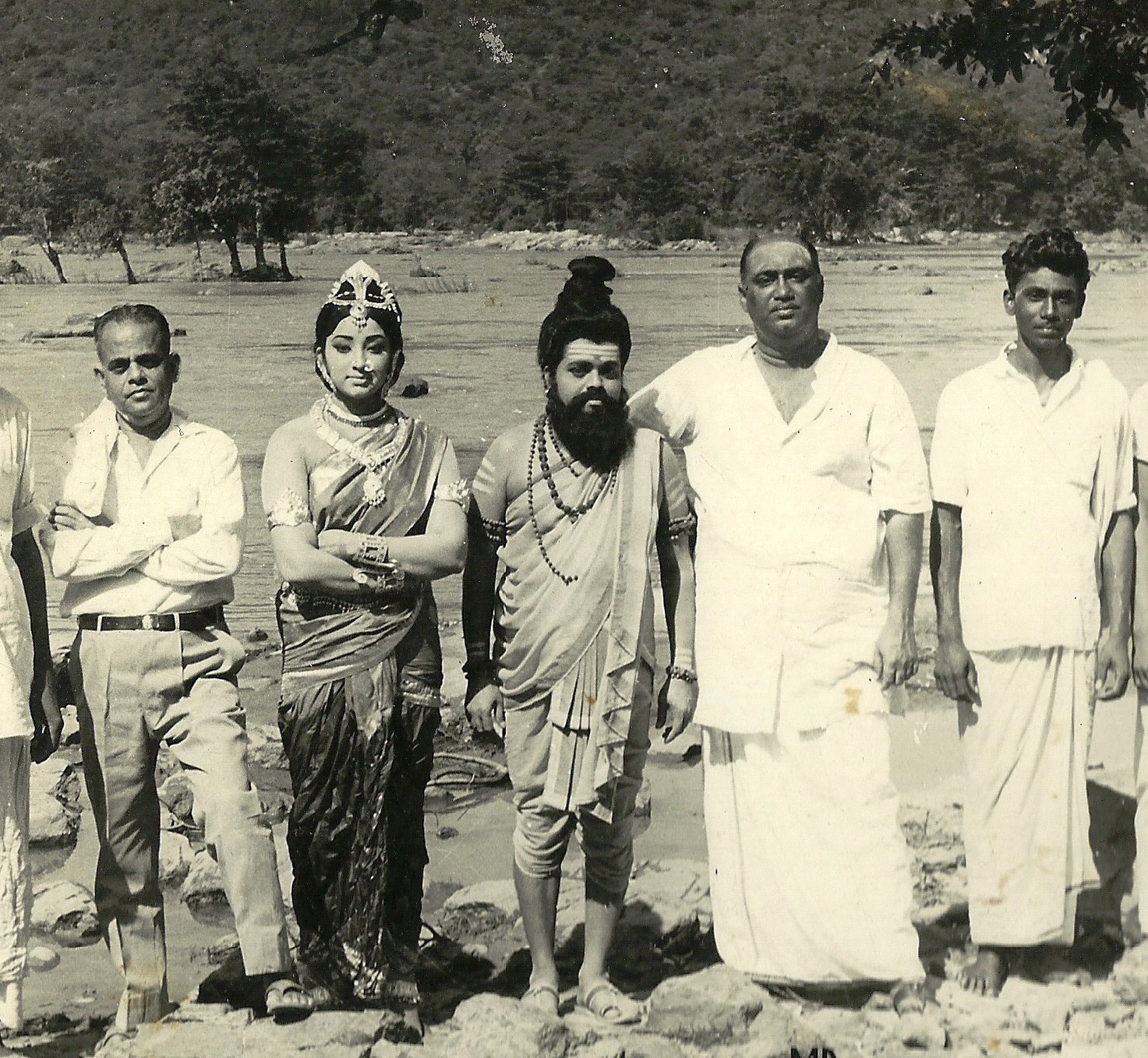 with Lakshmi and Seergazhi during the filming of Agasthiar.jpg