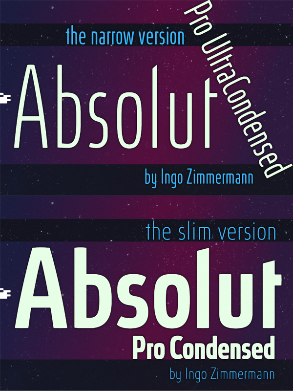 Семейство шрифтов Absolut Pro