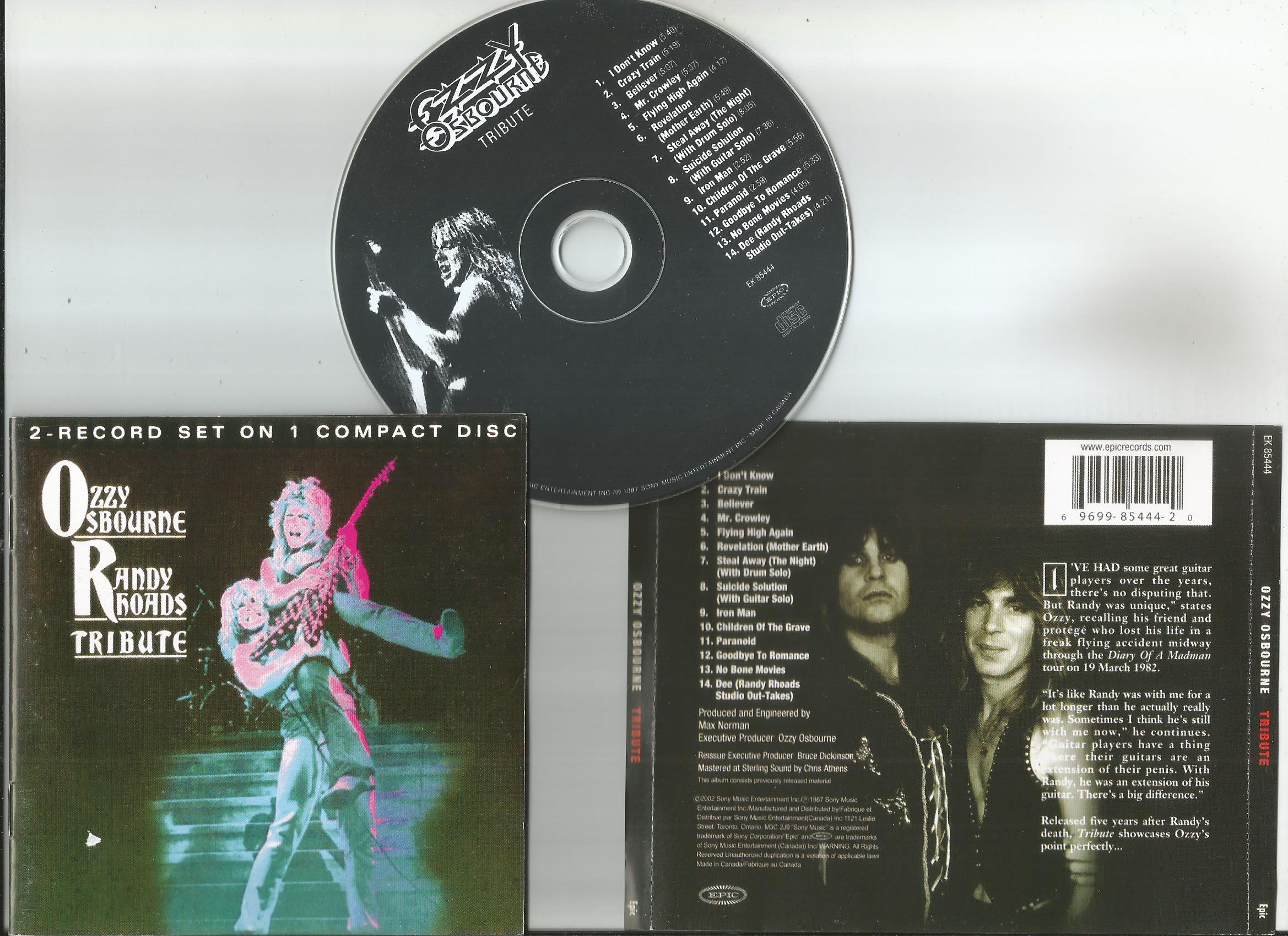 ozzy osbourne tribute to randy rhoads vinyl