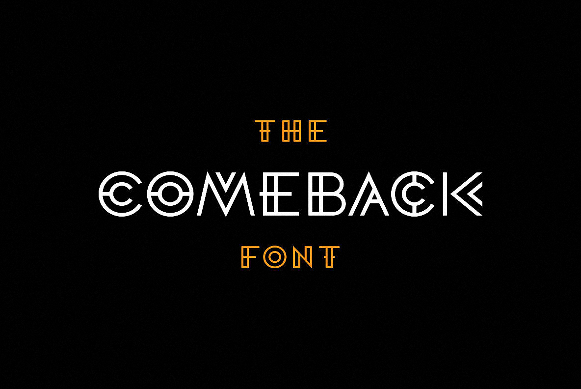 Шрифт The Comeback Font