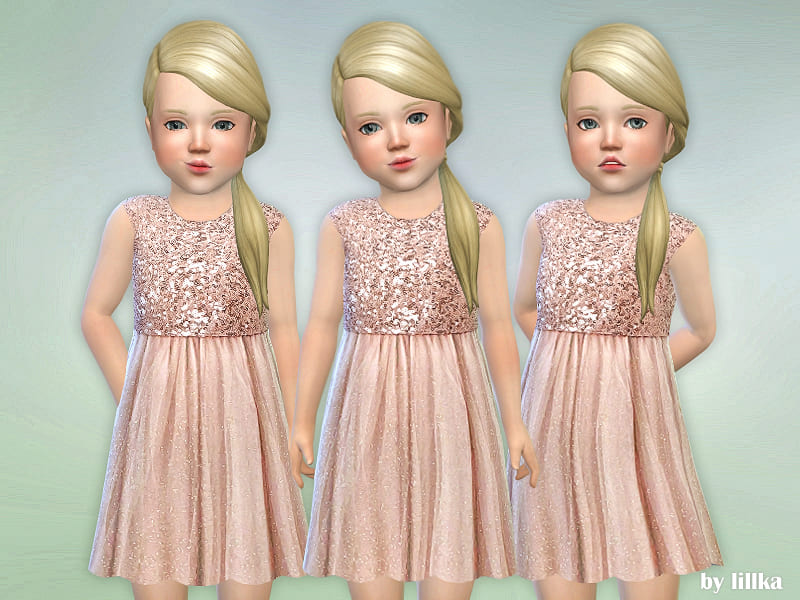 Платье Safir Toddler Dress от lillka для Симс 4