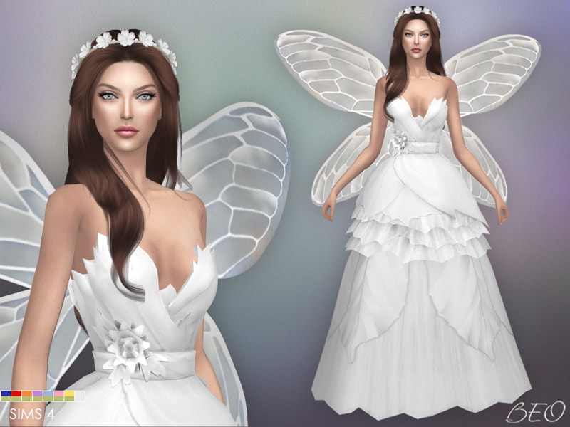 Свадебное платье FAIRY от BEO для Симс 4