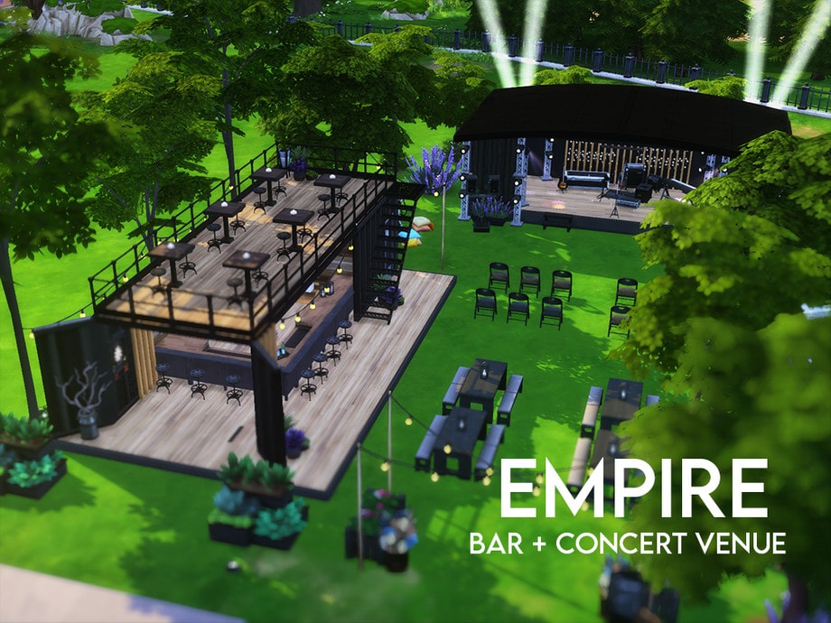 Концертный зал и бар Empire от xogerardine для Симс 4