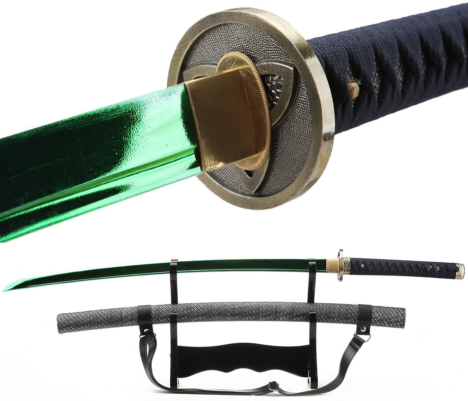 Звук меча. Samurai Katana Green. Меч катана зелёный. Green Blade Katana. Танто самурая зелёный.