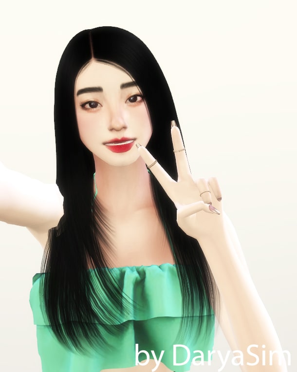 Корейский айдол Kim Jisoo BLACKPINK от Darya Sim для Симс 4
