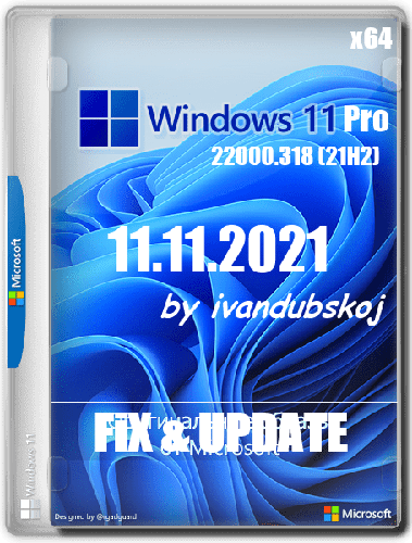 Windows 11 Pro x64 21Н2 (build 22000.318) by ivandubskoj (x64) (11.11.2021) Rus
