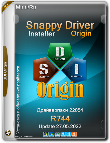 Snappy Driver Installer Origin R744 / Драйверпаки 22.05.4 (x86-x64) (2022) {Multi/Rus} (НЕофициальная раздача)