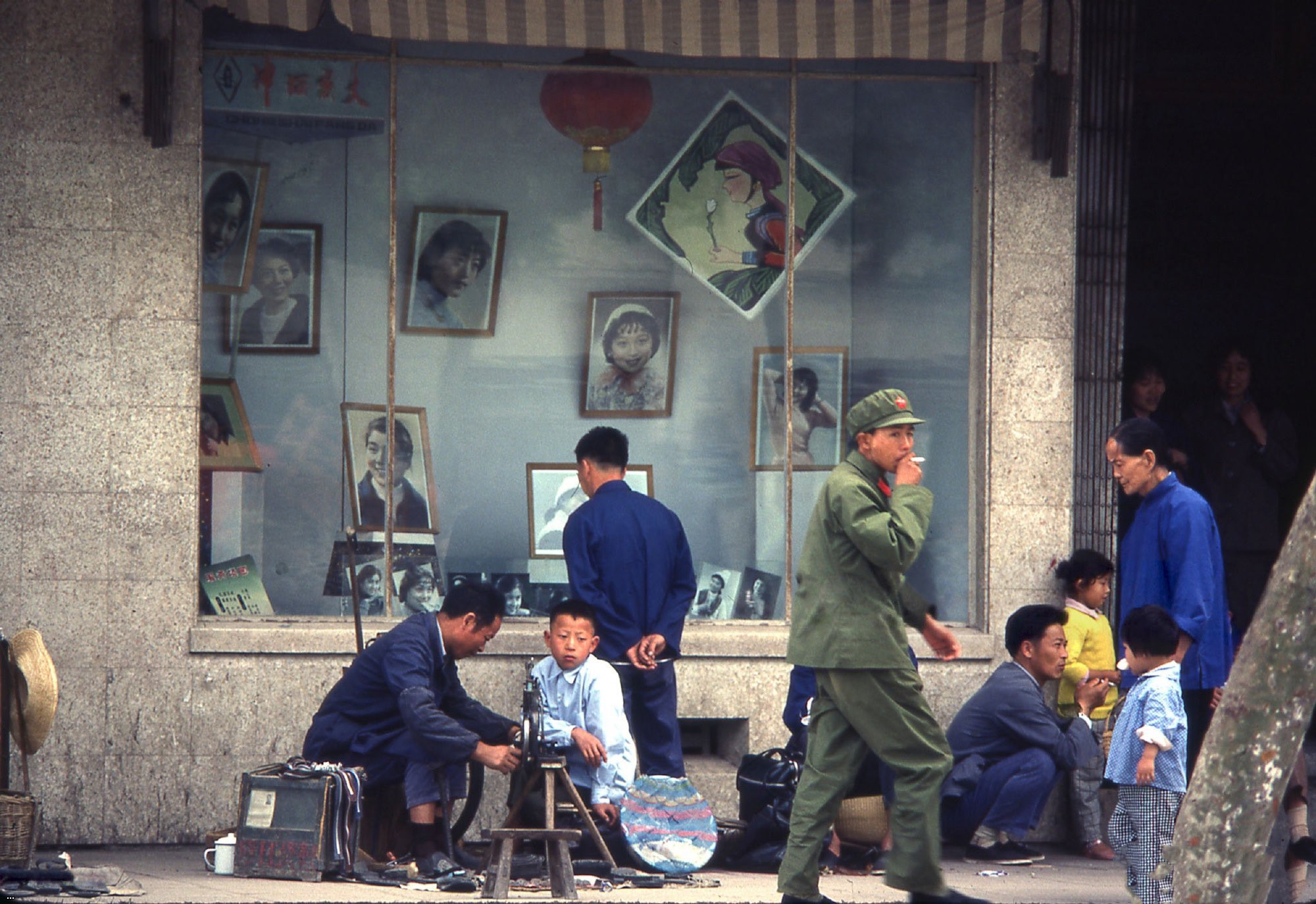 Outside a photo studio, China,1980..jpg