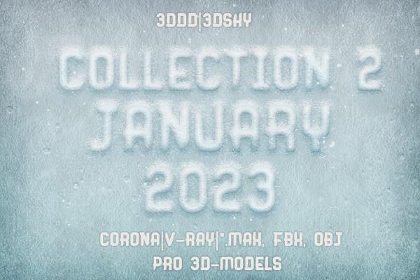 3DSky Pro 3D-Models Collection 2 January 2023