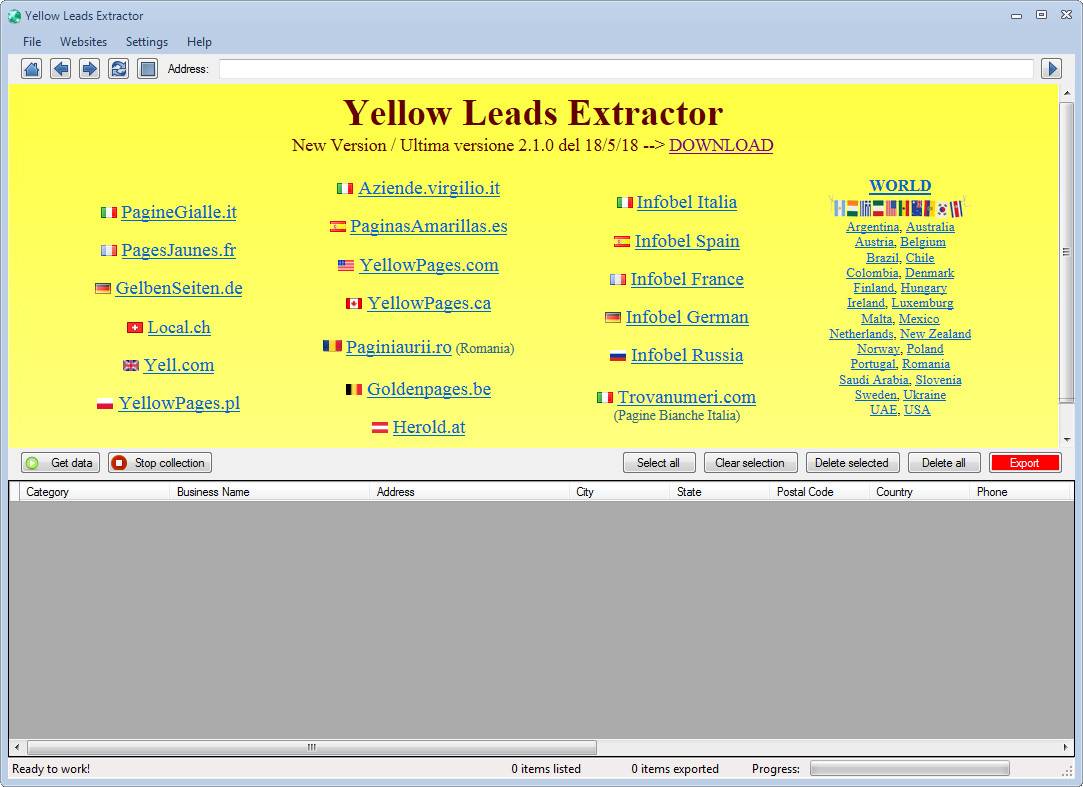 Yellow Leads Extractor 8.8.2 Multilingual 2f7f0b4d36295b11b3e858bdb9ba5d5f