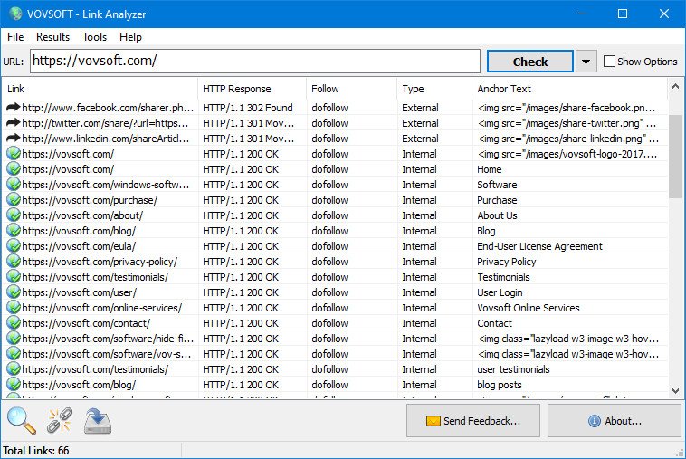 VovSoft Link Analyzer 2.0 B6d90f313b2385d7ed1888e2056360df