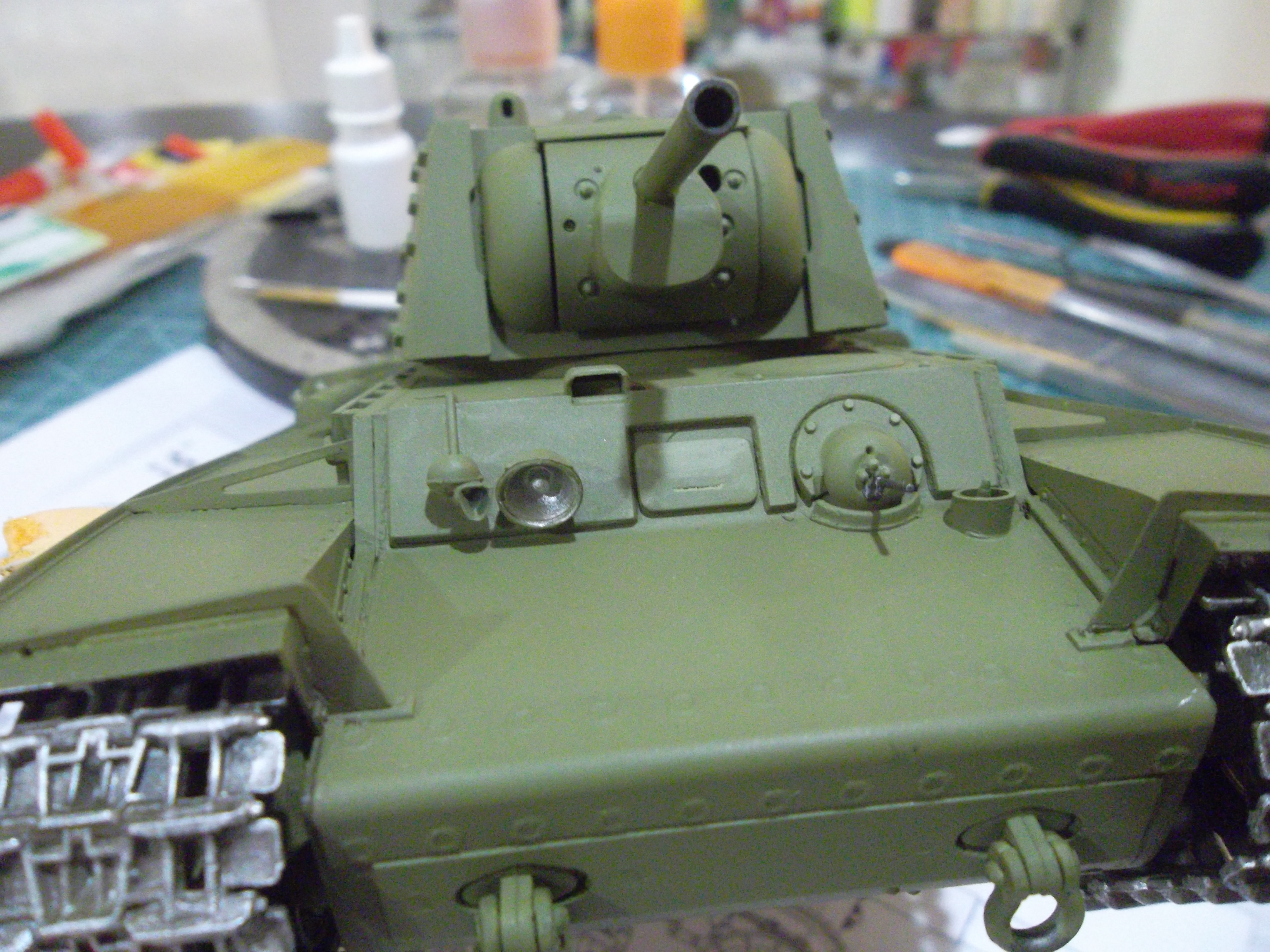 КВ-1Э Экранированный, 1/35, (Trumpeter 357/Моделист 303536). 40e4598a5a13d34c4e30c633f130fb9e