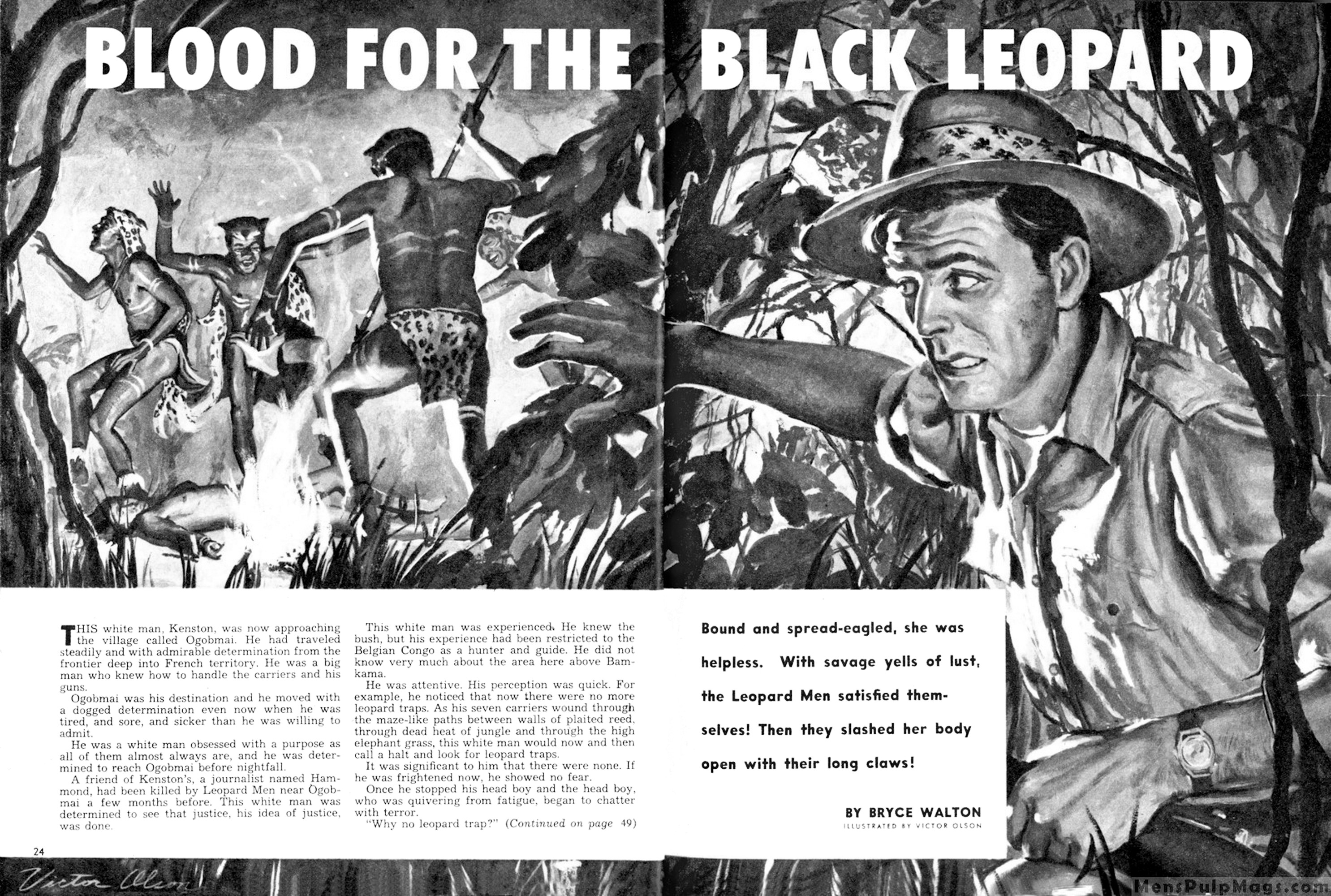 Blood For The Black Leopard, Rugged Men, April 1956.jpg
