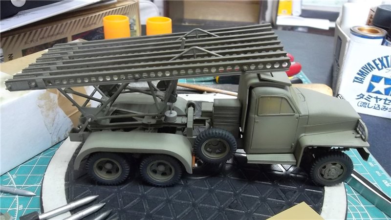 Катюша БМ-13-16Н на Студебекере, 1/35, (Моделист 303548). 64ec0c24c5fcd233d4caab2645e51ae6