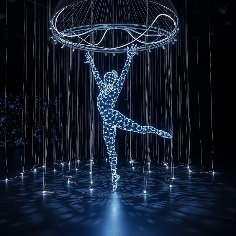 installation art style AI art