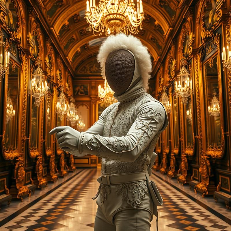 rococo style AI art