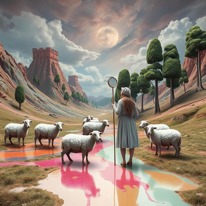 surrealism style AI art