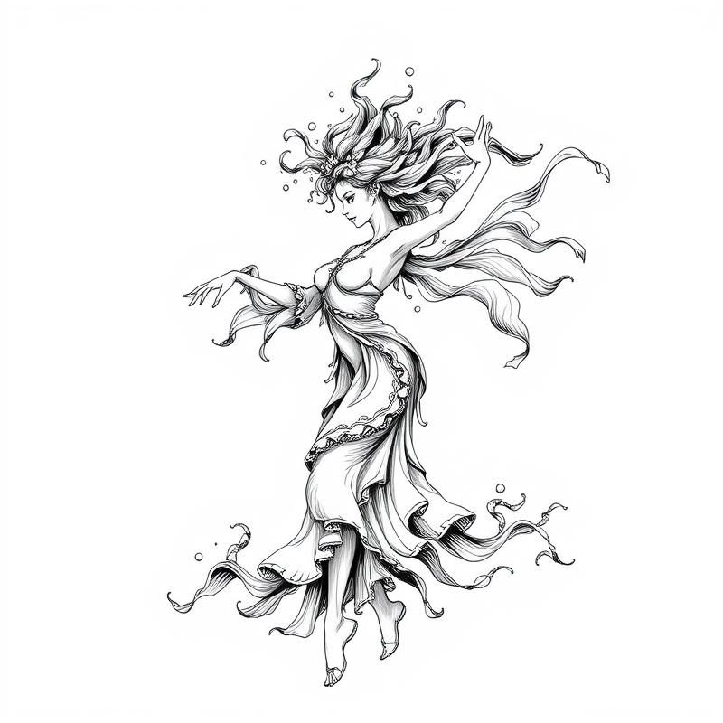 ink drawing style AI art
