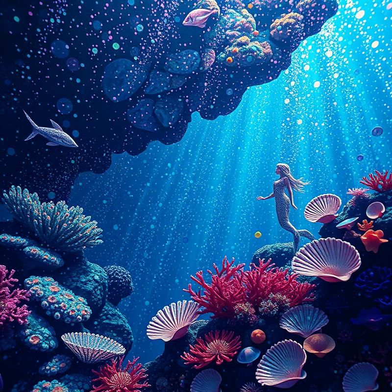 pointillism style AI art