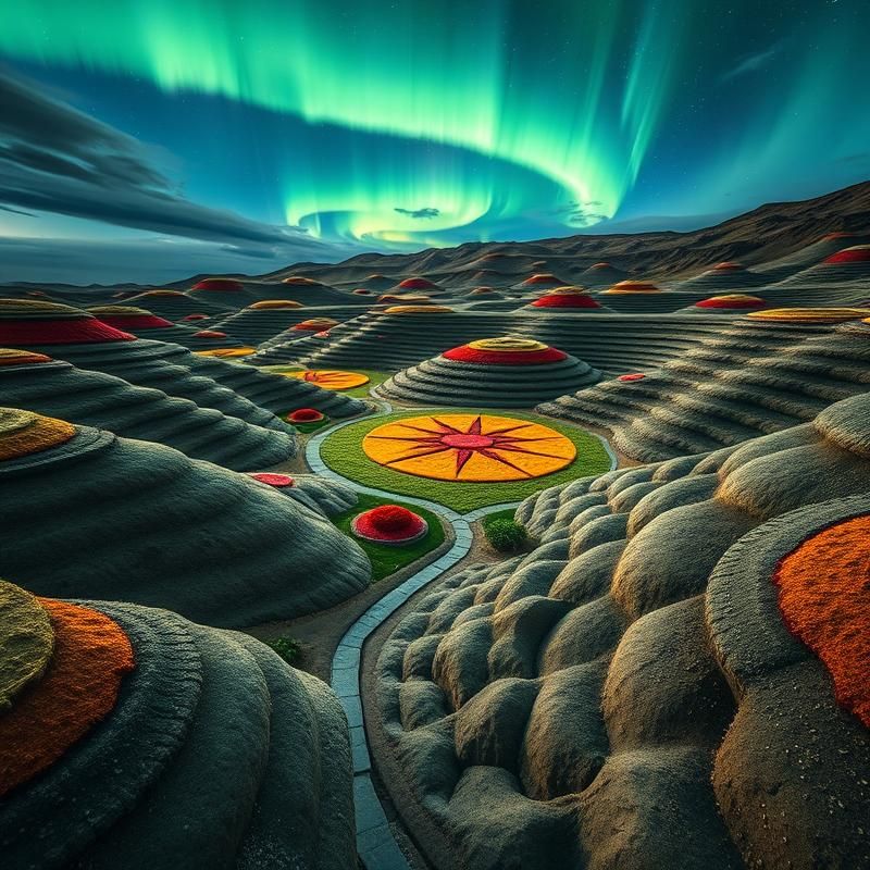 land art style AI art