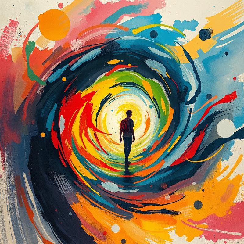 abstract style AI art