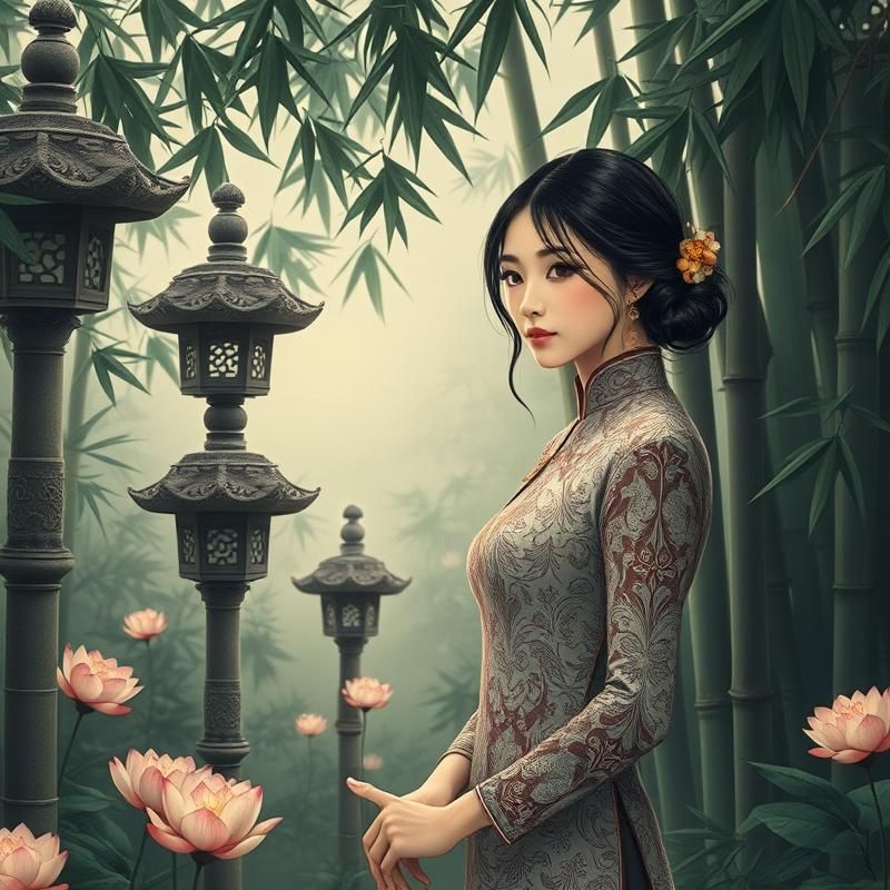 lithograph style AI art