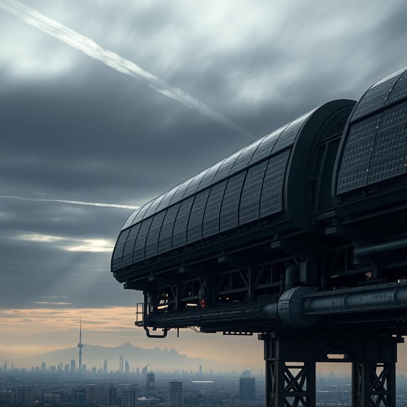 industrial style AI art