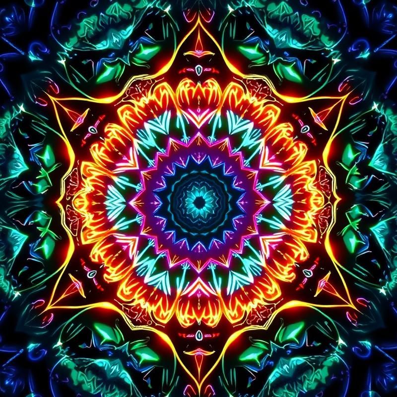 mandala style AI art