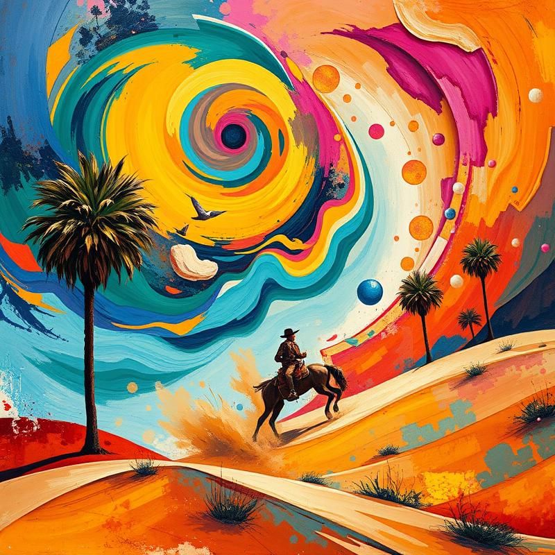 abstract style AI art