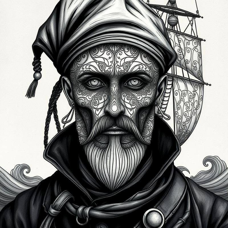 zentangle style AI art