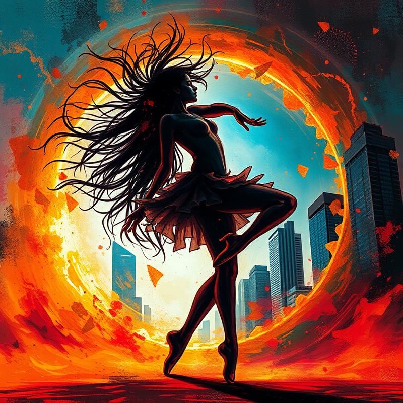 contemporary style AI art