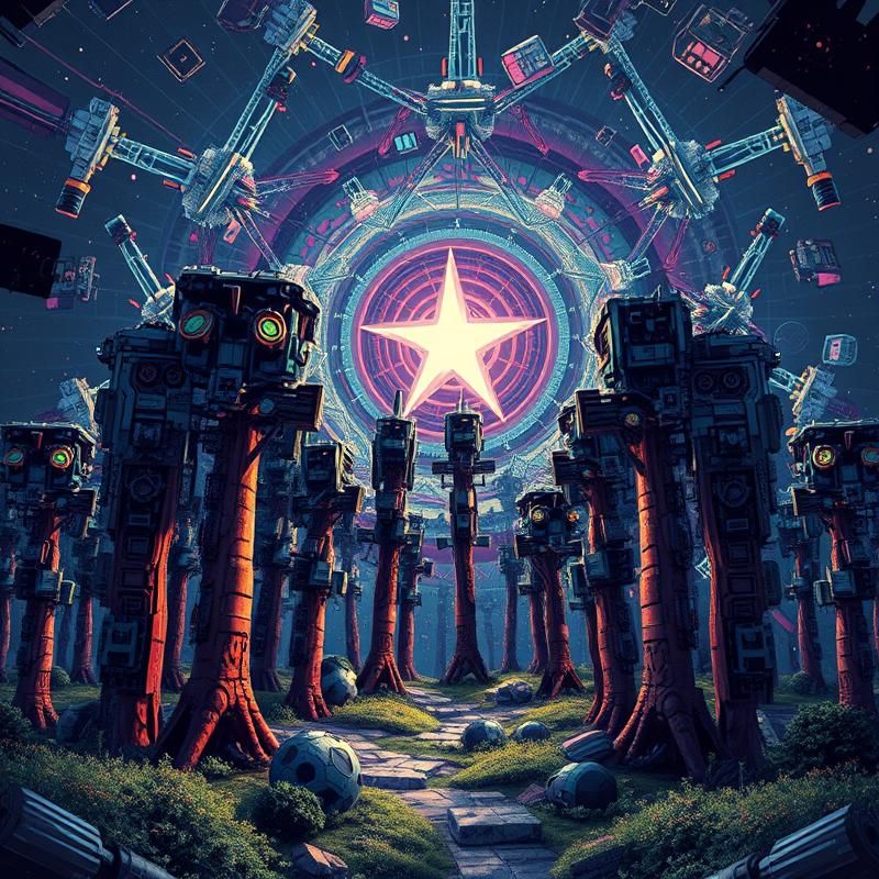 retro style AI art