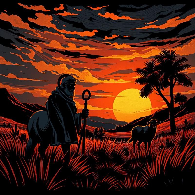woodcut style AI art