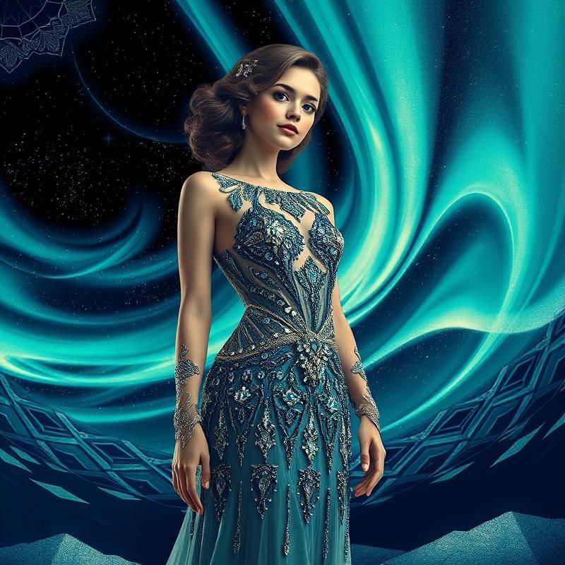 art deco style AI art