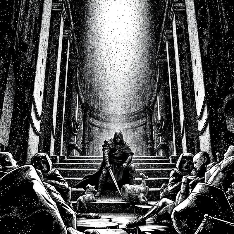 stipple style AI art