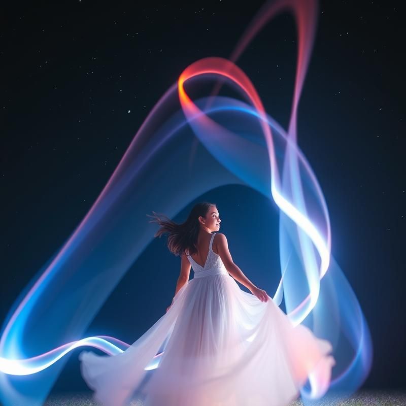 light painting style AI art
